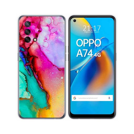 Funda Gel Tpu Oppo A74 4g Diseño Mármol 13 con Ofertas en Carrefour