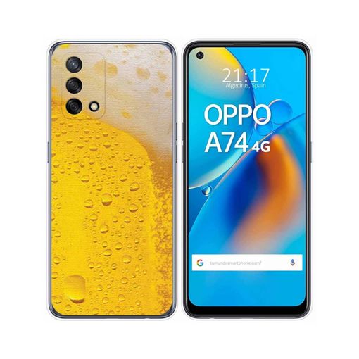 Funda Gel Tpu Oppo A74 4g Diseño Cerveza con Ofertas en Carrefour