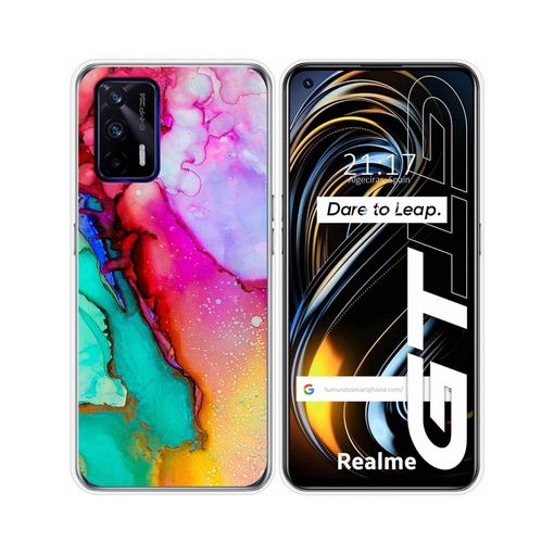 Funda Silicona Antigolpes Realme Gt Master Edition Diseño Acuarela