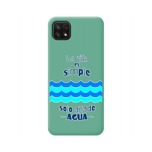 Funda Silicona Samsung A22 5G Verde Oscuro