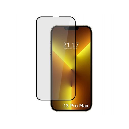 Protector Cristal Templado 5d Full Glue Negro Compatible Con Iphone 13 Mini  (5.4) Vidrio con Ofertas en Carrefour