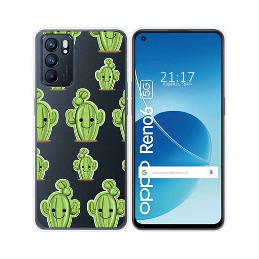 Funda móvil - Oppo Reno 6 5G TUMUNDOSMARTPHONE, Oppo, Oppo Reno 6 5G,  Transparente