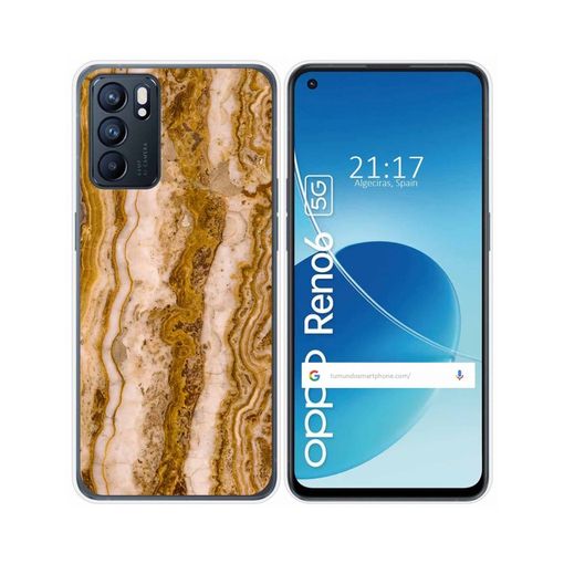 Funda Silicona Oppo Reno 6 5g Diseño Mármol 13 con Ofertas en