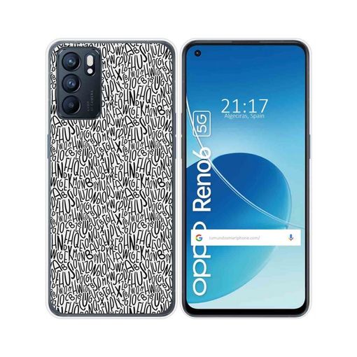 Funda Silicona Oppo Reno 6 5g Diseño Letras con Ofertas en