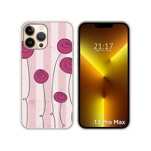 Xiaomi Redmi Note 13 5G Funda Gel Tpu Silicona dibujo Flores Vintage