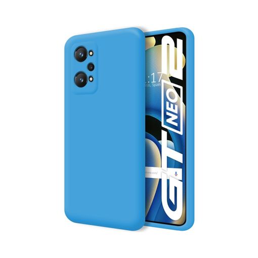 Funda compatible con Realme GT Neo 3T de silicona morada, suave y sedosa  Realme GT Neo 3T, funda para teléfono Realme GT NEO 2, a prueba de golpes