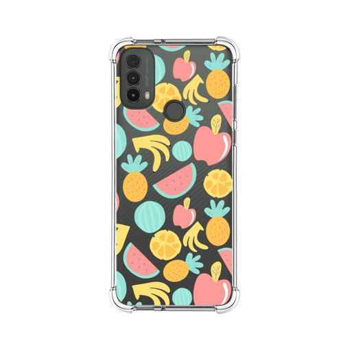 Funda Silicona Antigolpes Motorola Moto E40 Diseño Frutas 02
