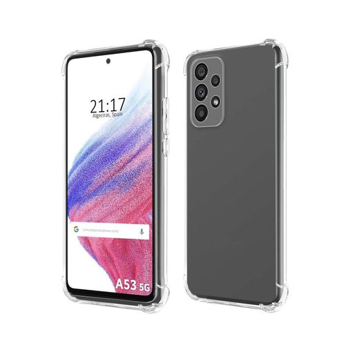 Carcasa de TPU para Samsung Galaxy A53 5G, Funda Flexible con Esquinas  Reforzadas Antigolpes, Protección en Cámaras, Silicona Transparente –  OcioDual