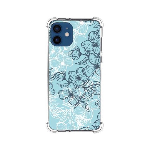 Funda Silicona Antigolpes Para Iphone 12 / 12 Pro (6.1) Diseño Flores 03  con Ofertas en Carrefour