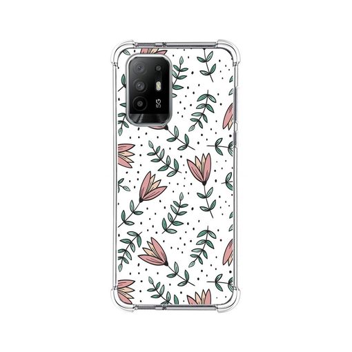 Funda Silicona Antigolpes Para Oppo A94 5g Diseño Flores 01 con