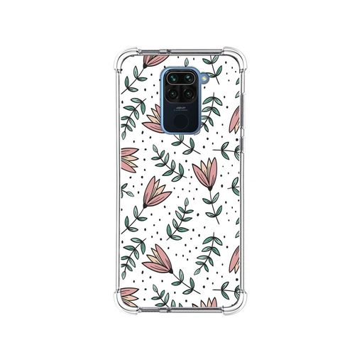 Funda Silicona Antigolpes Para Xiaomi Redmi Note 9 Diseño Flores