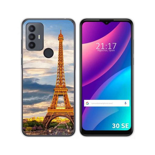 Funda TCL 30 SE / 30E / 30S / 305 / 306 Gel TPU Silicona + Protector  Pantalla