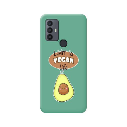 Funda Silicona Líquida Verde Para Tcl 30 Se / 30e / 306 Diseño Vegan Life  con Ofertas en Carrefour