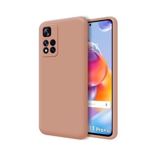 Funda Xiaomi Note 11 Pro silicona liquida muy suave al tacto Rosa.