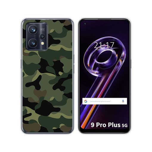 Xiaomi Redmi Note 9 Funda Gel Tpu Silicona dibujo Camuflaje