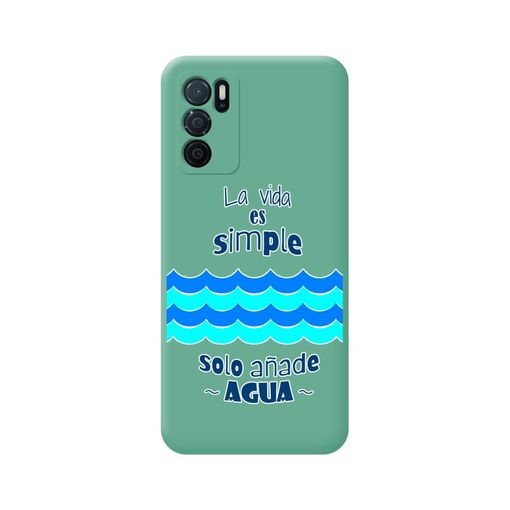 Funda Silicona Líquida Verde Para Oppo A54s Diseño Agua Dibujos con Ofertas  en Carrefour