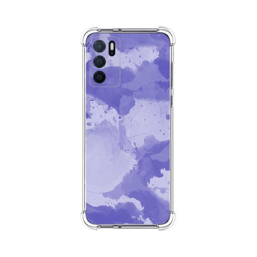 Funda para Oppo a54s antigolpes azul y negra