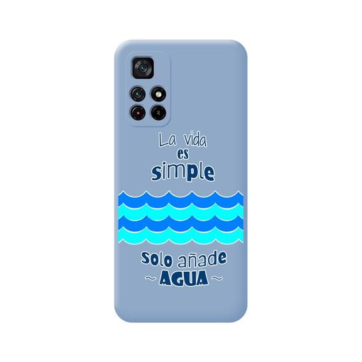 Funda Silicona Líquida Azul Para Xiaomi Redmi Note 11s 5g Diseño