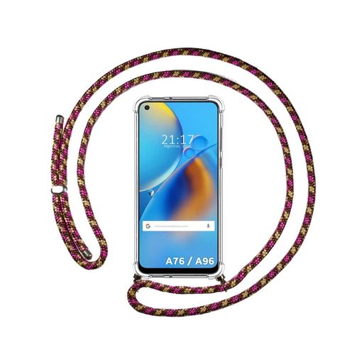 Funda Colgante Transparente Para Oppo A96 5g Con Cordon Rosa / Dorado con  Ofertas en Carrefour