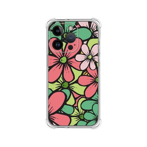 Funda Silicona Antigolpes Compatible Con Iphone 14 Pro (6.1) Diseño Flores  03 Dibujos con Ofertas en Carrefour