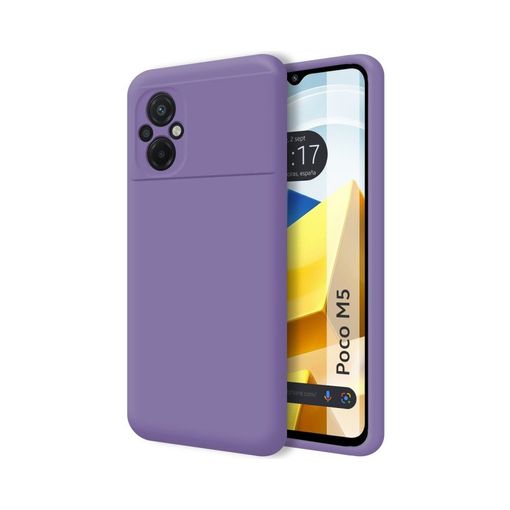 Funda Silicona Líquida Ultra Suave Para Xiaomi Poco M5 Color Morada con  Ofertas en Carrefour