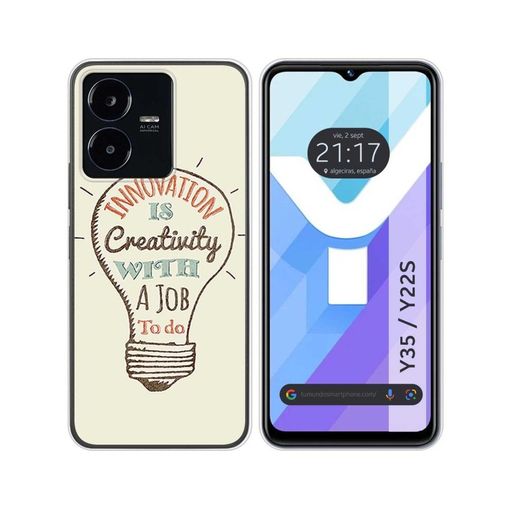 Funda Silicona Para Vivo Y35 / Y22s Diseño Creativity Dibujos con Ofertas  en Carrefour