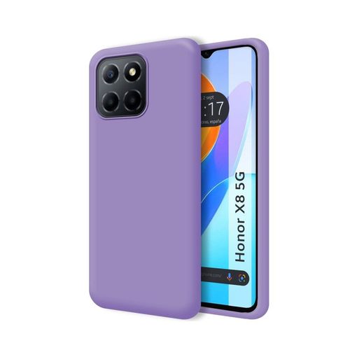 Funda Silicona Líquida Ultra Suave Huawei Honor X8 5g Color Morada