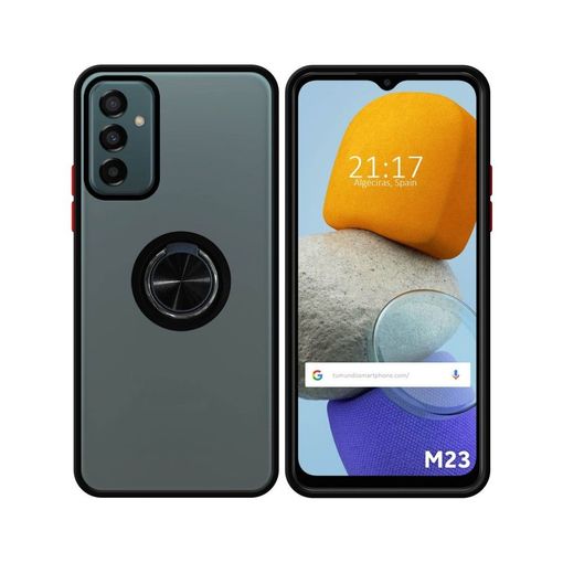 Funda Mate Con Borde Negro Y Anillo Giratorio 360 Xiaomi Samsung Galaxy A54  5g con Ofertas en Carrefour