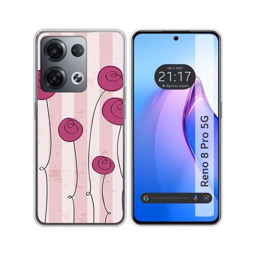 Funda Gel Tpu Silicona dibujo Flores Xiaomi Redmi Note 8 Pro