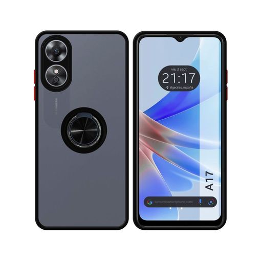 Funda Mate Con Borde Negro Y Anillo Giratorio 360 Para Oppo A58 4g con  Ofertas en Carrefour