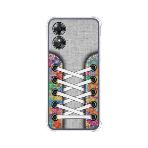 Funda Silicona Antigolpes Oppo A17 Diseño Zapatillas 04 Dibujos