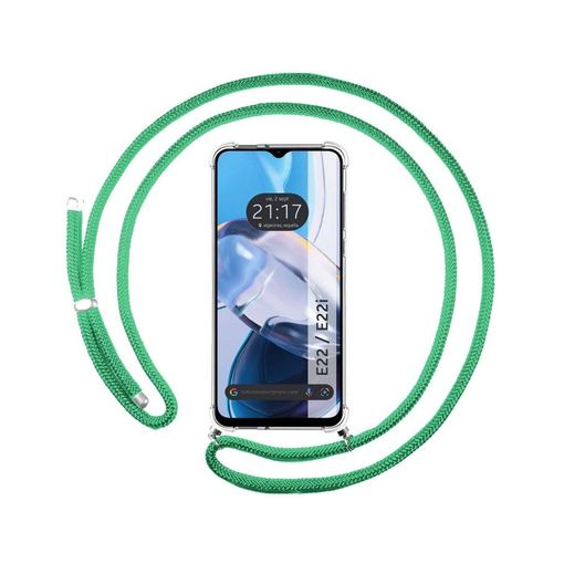 Funda Colgante Transparente Oppo Find X2 Lite Con Cordon Verde