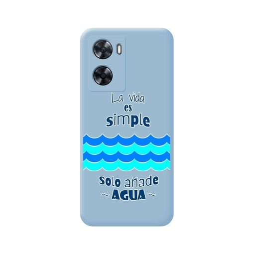 Funda Silicona Líquida Azul Oppo A57s Diseño Agua Dibujos con Ofertas en  Carrefour