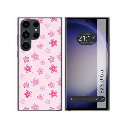 Funda silicona Samsung Galaxy S23 Ultra (rosa) 