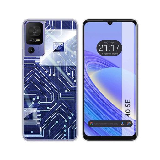 TCL 40 SE Funda Gel Tpu Silicona dibujo Mármol 13