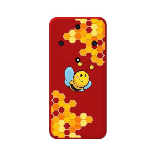 Huawei Honor Magic 5 Lite 5G Funda Silicona Líquida Roja dibujo