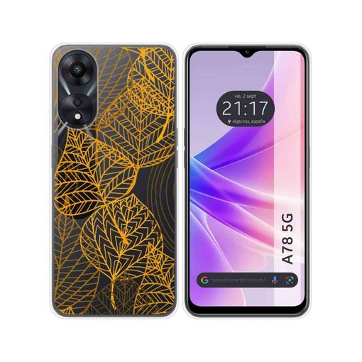 Funda Silicona Transparente Para Oppo A78 5g Diseño Hojas Dibujos con  Ofertas en Carrefour