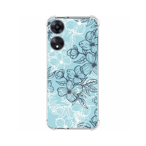 Funda Silicona Antigolpes Para Oppo A78 5g 4g Diseño Flores 01