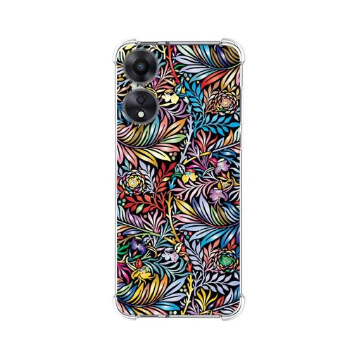 Funda Silicona Antigolpes Para Oppo A78 5g 4g Diseño Flores 01