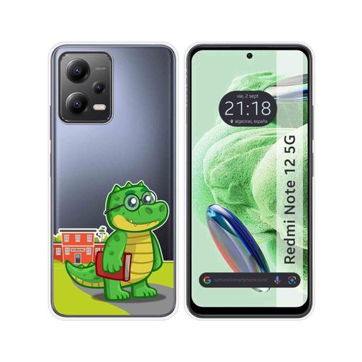 Funda para Xiaomi Redmi Note 12 5G Carcasa Silicona Gel TPU 100%  Transparente