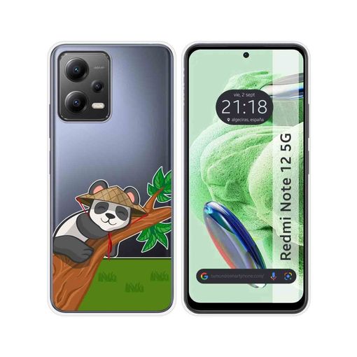 Xiaomi Redmi 12 Funda Gel Tpu Silicona transparente dibujo Panda