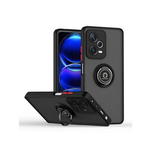 Funda Mate Con Borde Negro Y Anillo Giratorio 360 Xiaomi Redmi Note 12 4g  con Ofertas en Carrefour