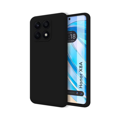 Funda Silicona Líquida Ultra Suave compatible con Huawei Honor 90 lite 5G  color Negra