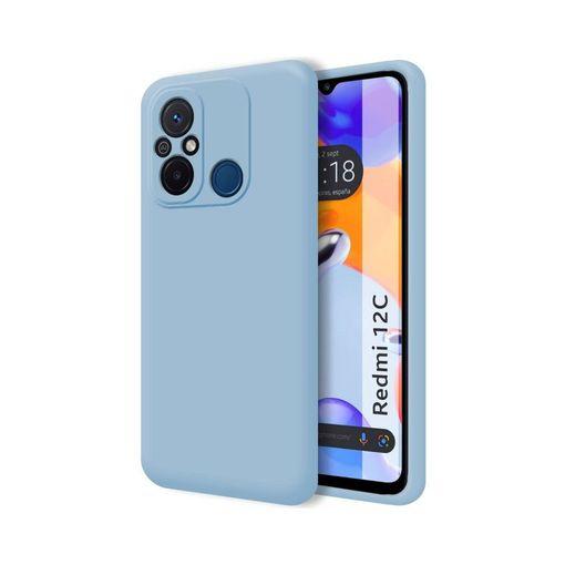 Funda Silicona Líquida Ultra Suave Xiaomi Redmi 12c Color Azul con