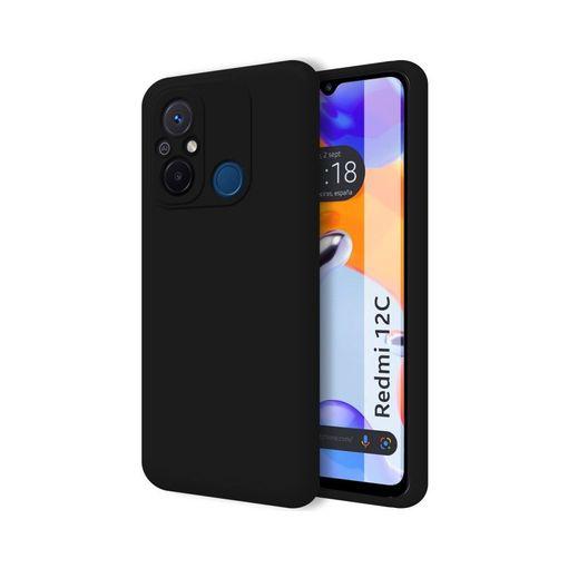 JC Funda de silicona negra con cuerda / Redmi 12C