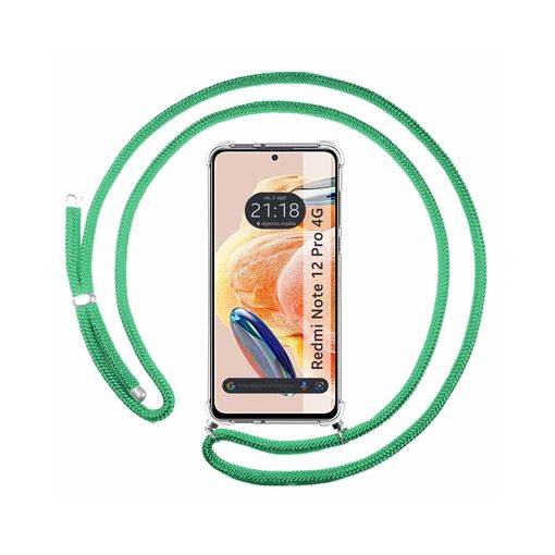 Xiaomi 13 Pro 5G Funda Colgante transparente con cordón color Verde Agua