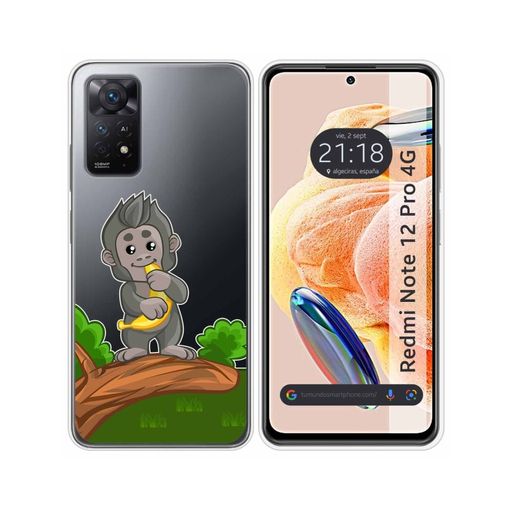 Funda Silicona Transparente Xiaomi Redmi Note 12 Pro 4g Diseño