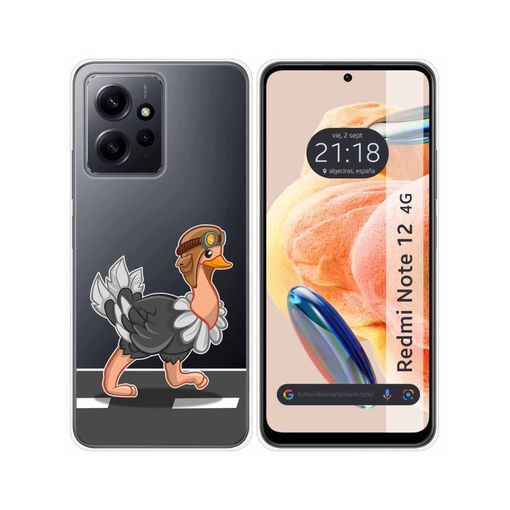 Funda De Gel De Silicona Xiaomi Redmi Note 12 4G Transparente Con