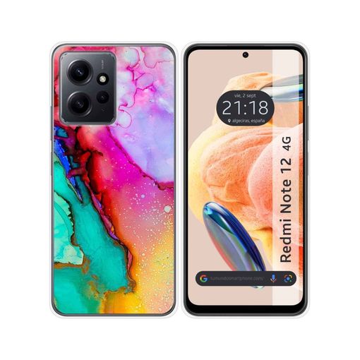 Funda Silicona Xiaomi Redmi Note 12 4g Diseño Mármol 13 Dibujos con Ofertas  en Carrefour