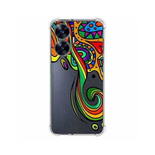 Funda Silicona Antigolpes Para Realme Gt Master Edition Diseño Flores 04  con Ofertas en Carrefour